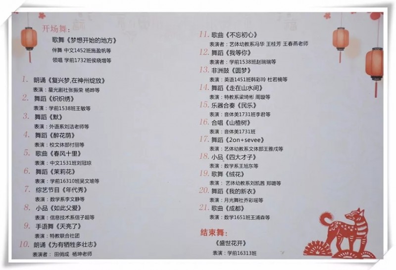 陽泉師范高等?？茖W校第七屆校園文化節(jié)之文藝節(jié)目匯演